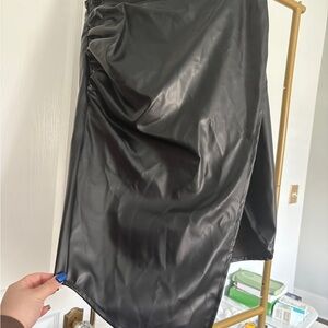 Cider Asymmetrical Black Skirt